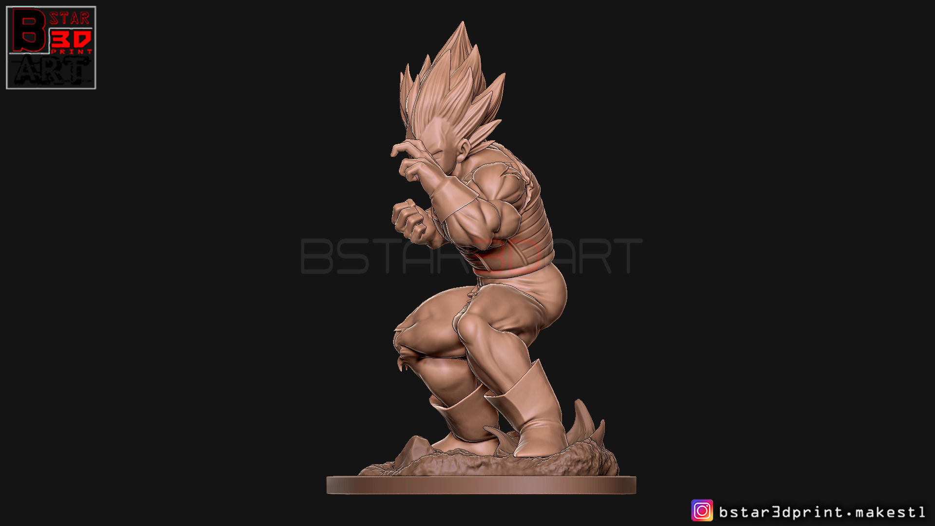 Vegeta - dragonball Z 3D print model 3D print model_14