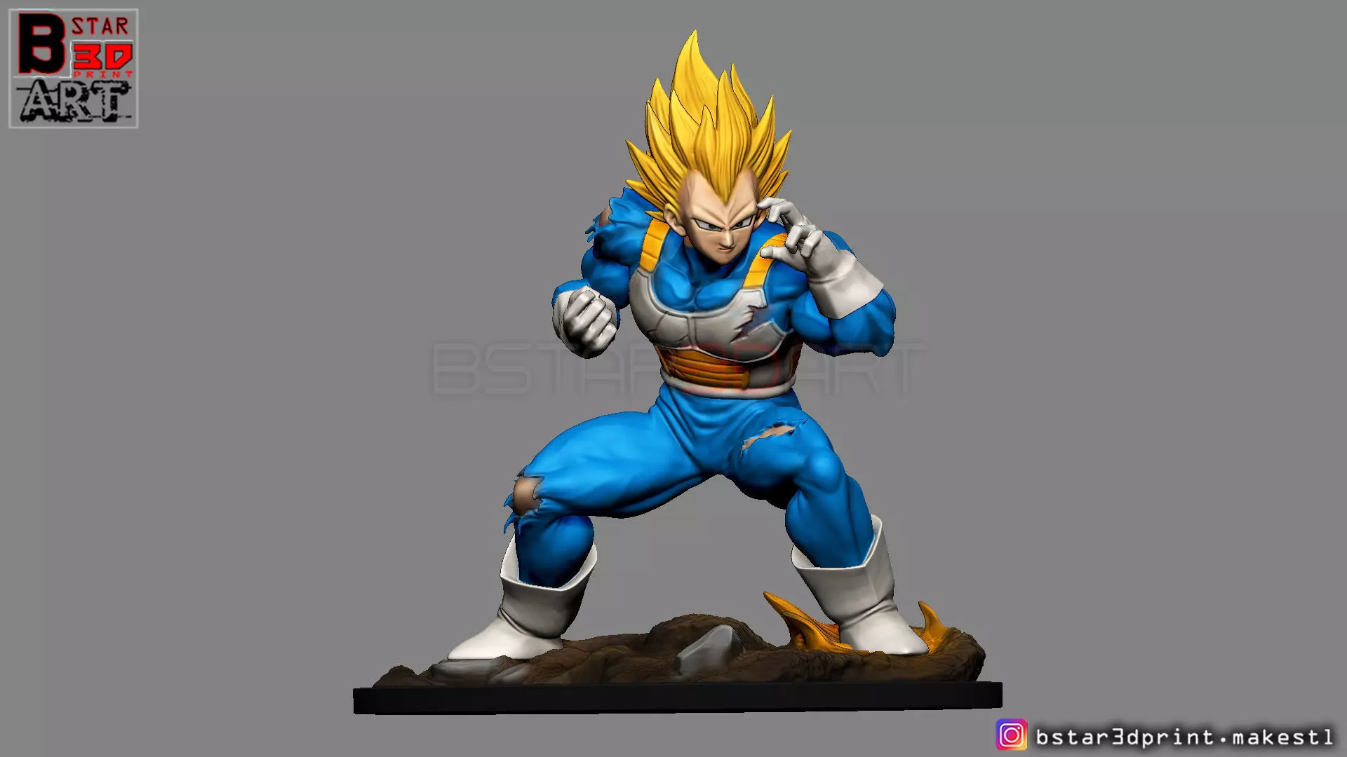 Vegeta - dragonball Z 3D print model 3D print model_0