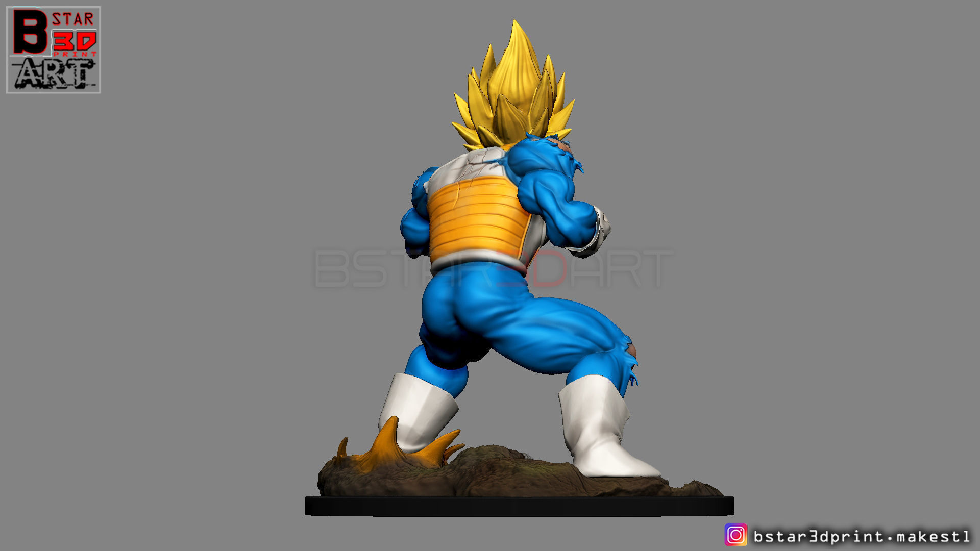 Vegeta - dragonball Z 3D print model 3D print model_11