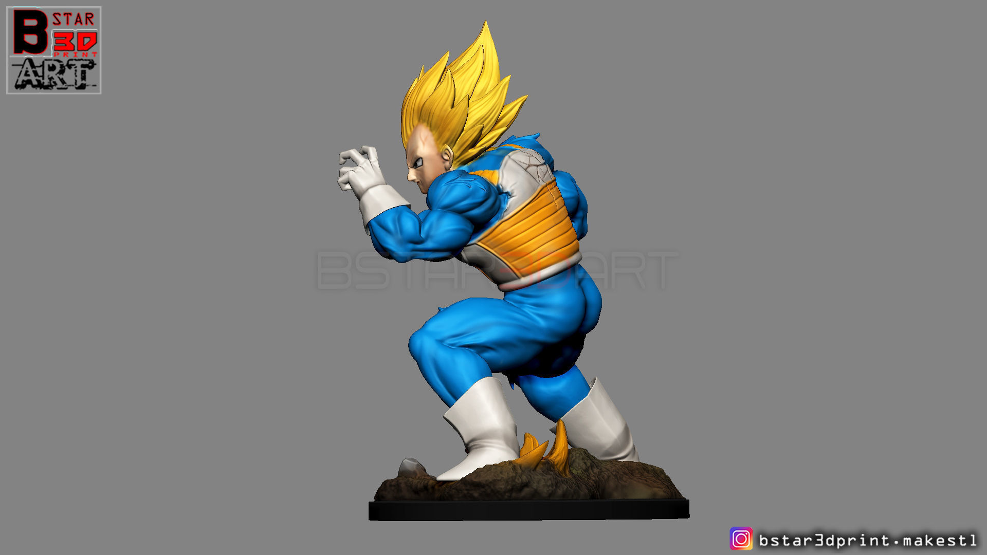 Vegeta - dragonball Z 3D print model 3D print model_7