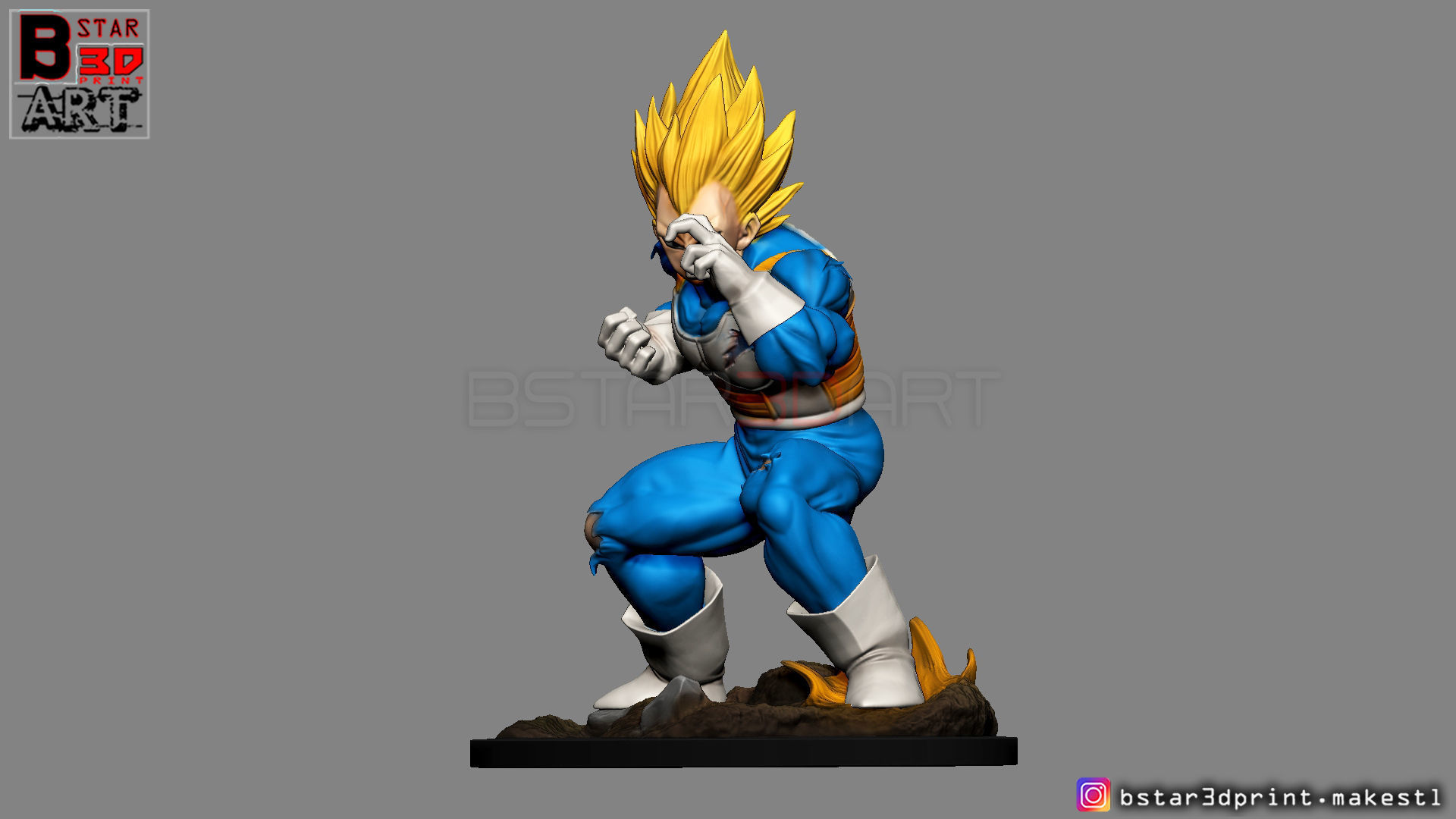 Vegeta - dragonball Z 3D print model 3D print model_9