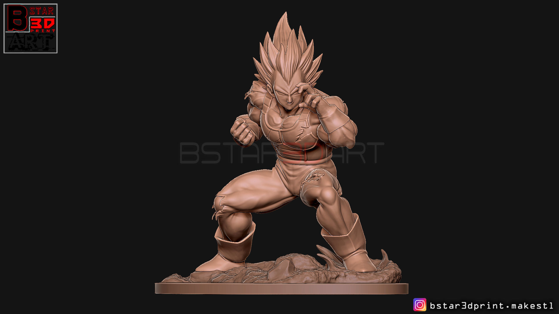Vegeta - dragonball Z 3D print model 3D print model_20