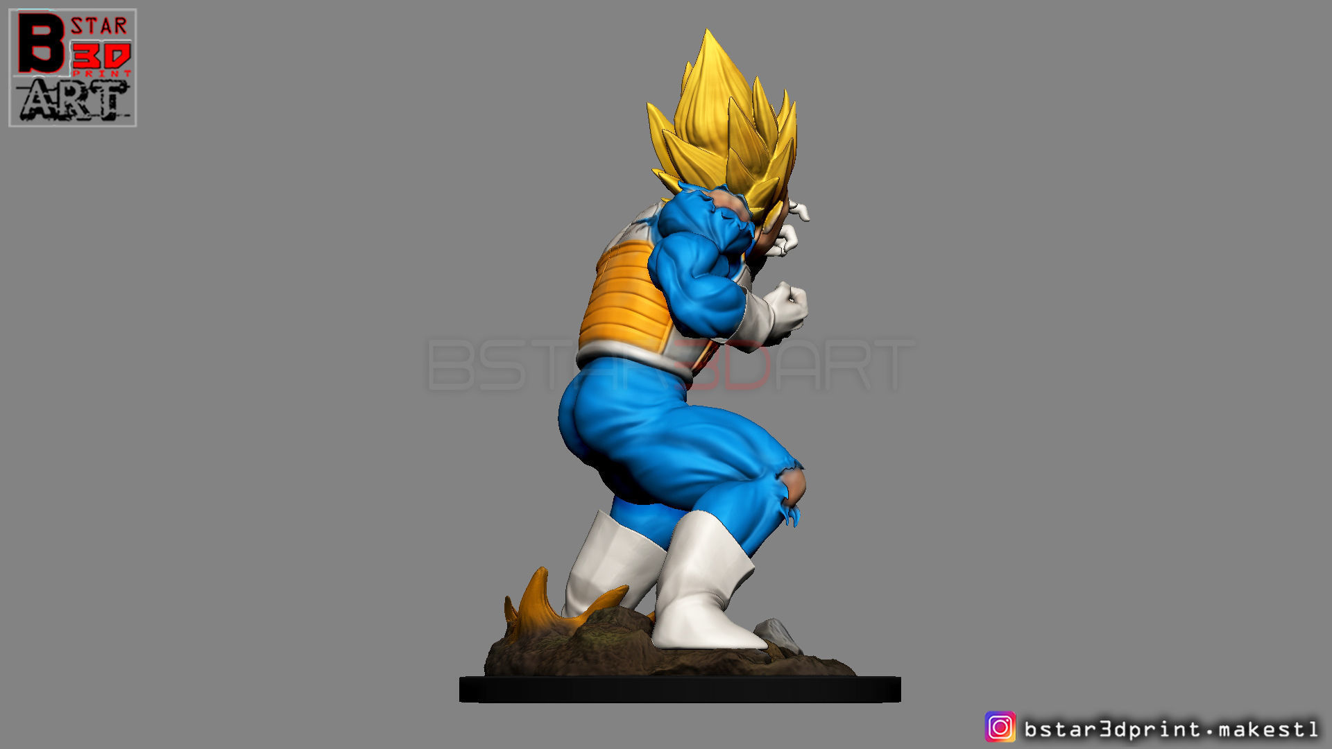 Vegeta - dragonball Z 3D print model 3D print model_10