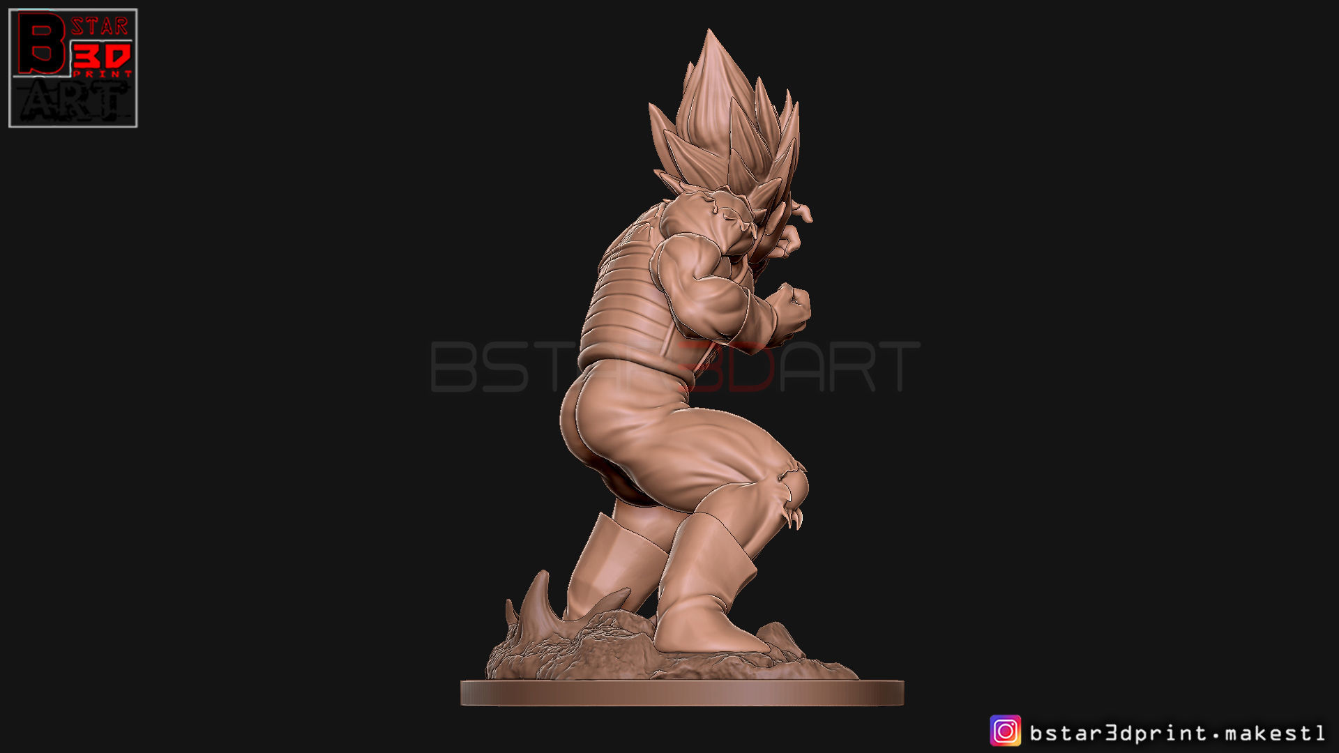 Vegeta - dragonball Z 3D print model 3D print model_18