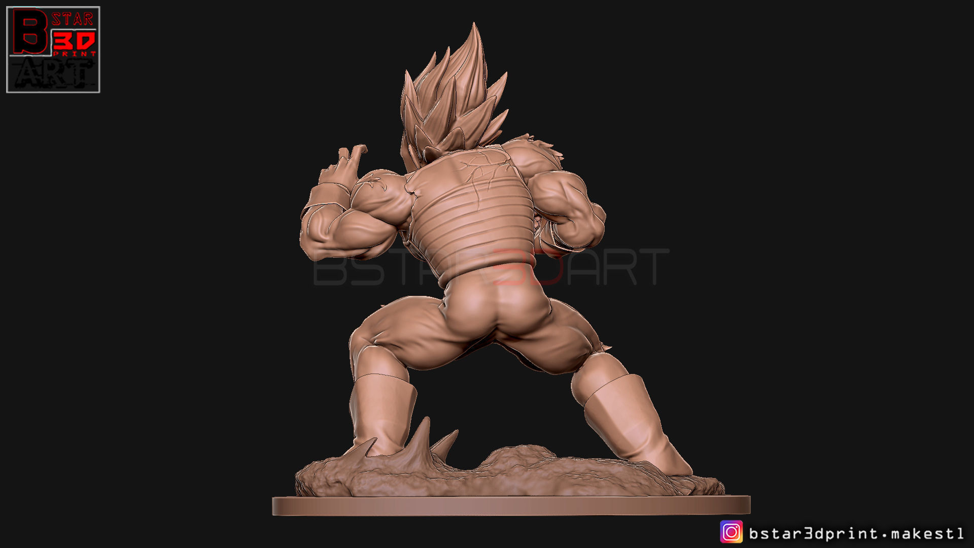 Vegeta - dragonball Z 3D print model 3D print model_16