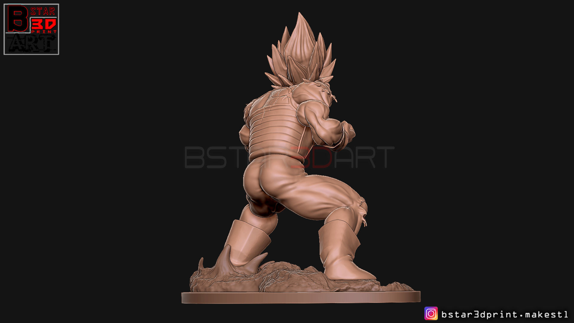 Vegeta - dragonball Z 3D print model 3D print model_17