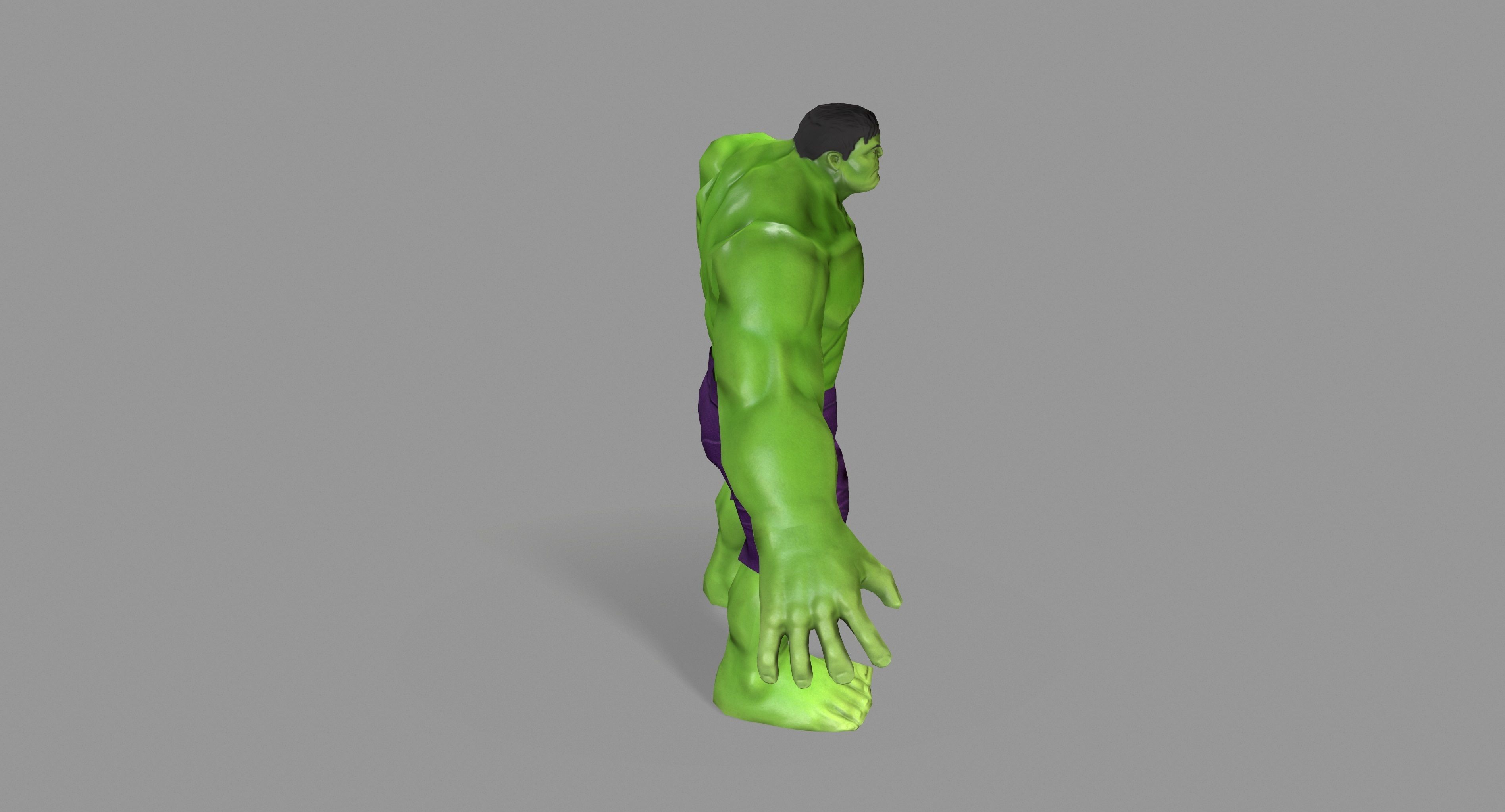 Hulk Green Low-poly 3D model_11