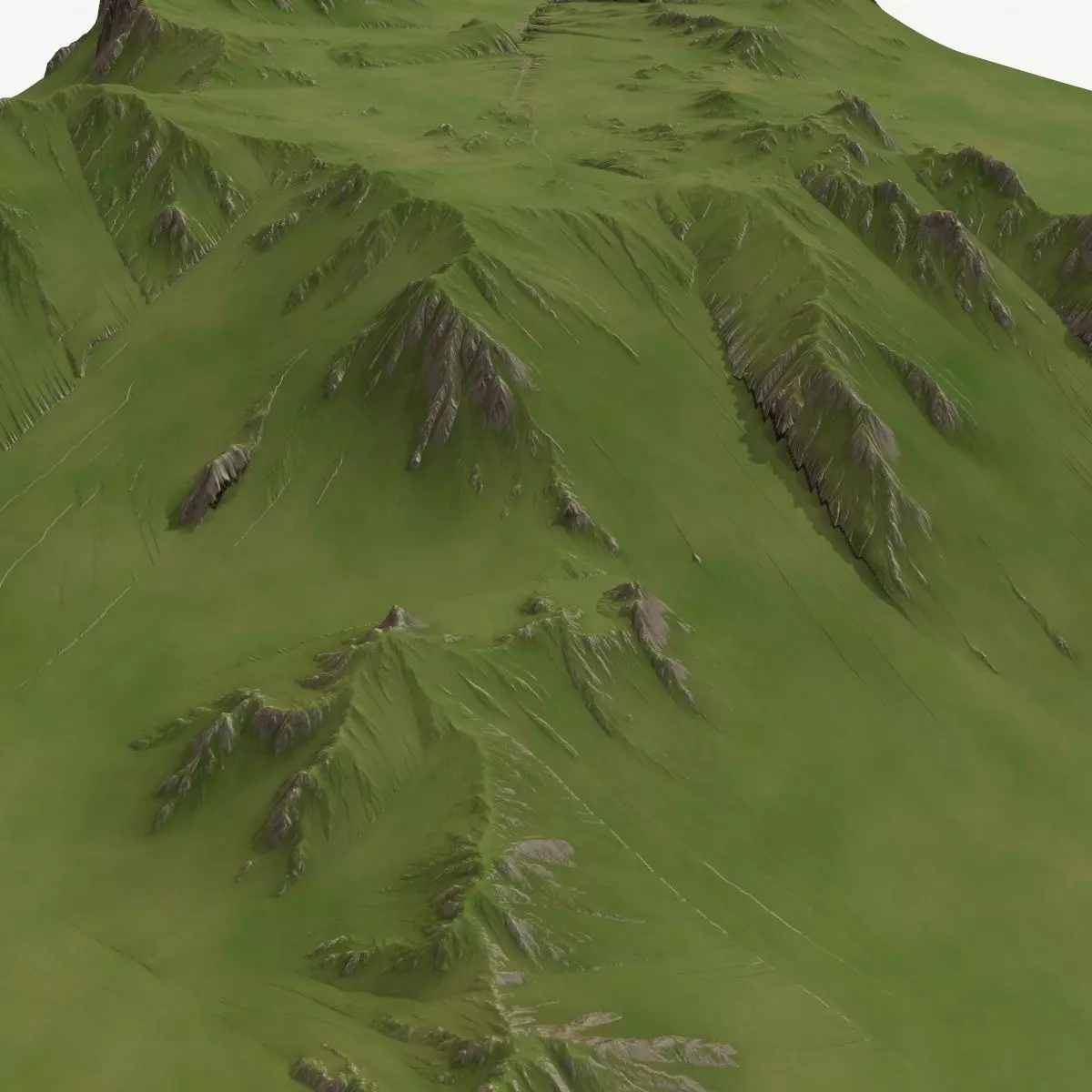 Landscape 39 Low-poly 3D model_0