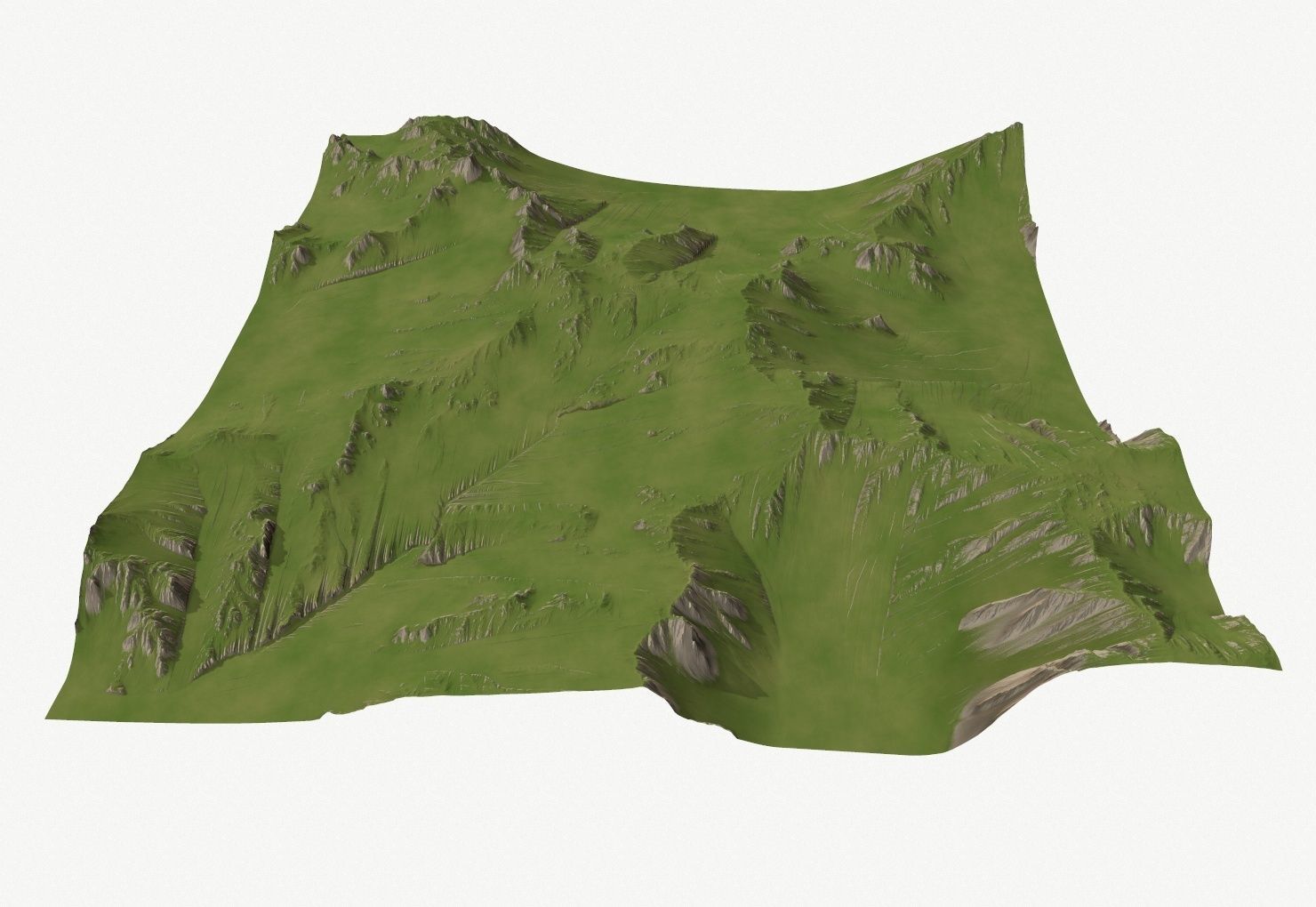 Landscape 39 Low-poly 3D model_3