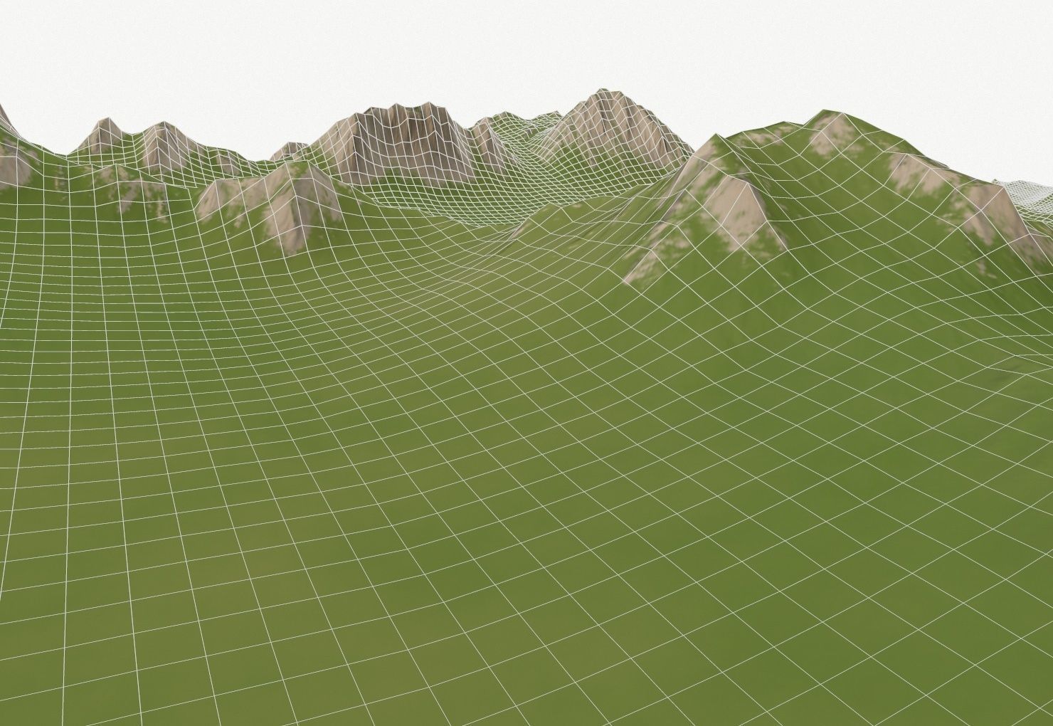 Landscape 39 Low-poly 3D model_6