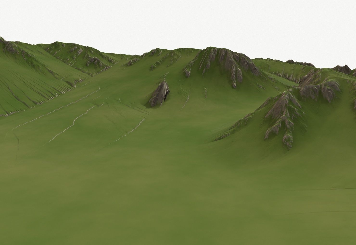Landscape 39 Low-poly 3D model_1