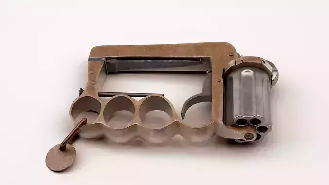 Apache revolver 3D model
