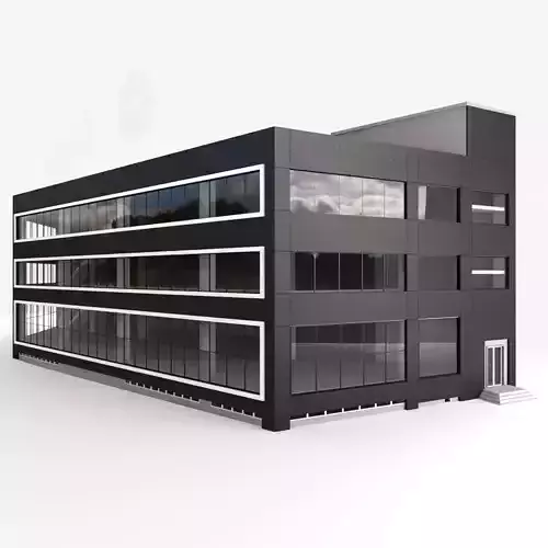 office building Low-poly 3D model