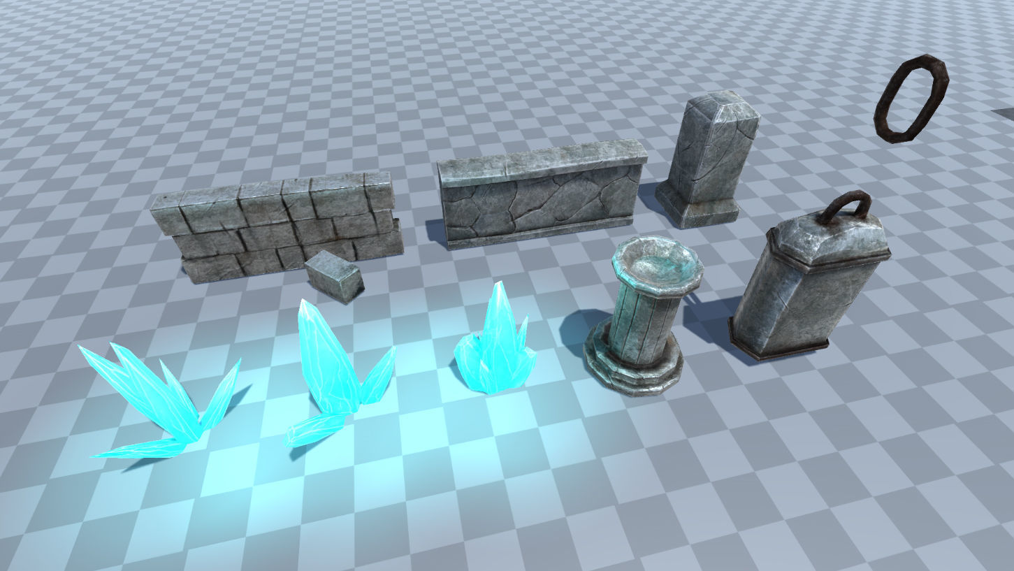 Top Down Cave Environment Pack Unity Unreal Engine Low-poly 3D model_19