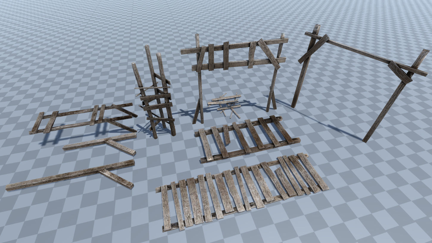 Top Down Cave Environment Pack Unity Unreal Engine Low-poly 3D model_7