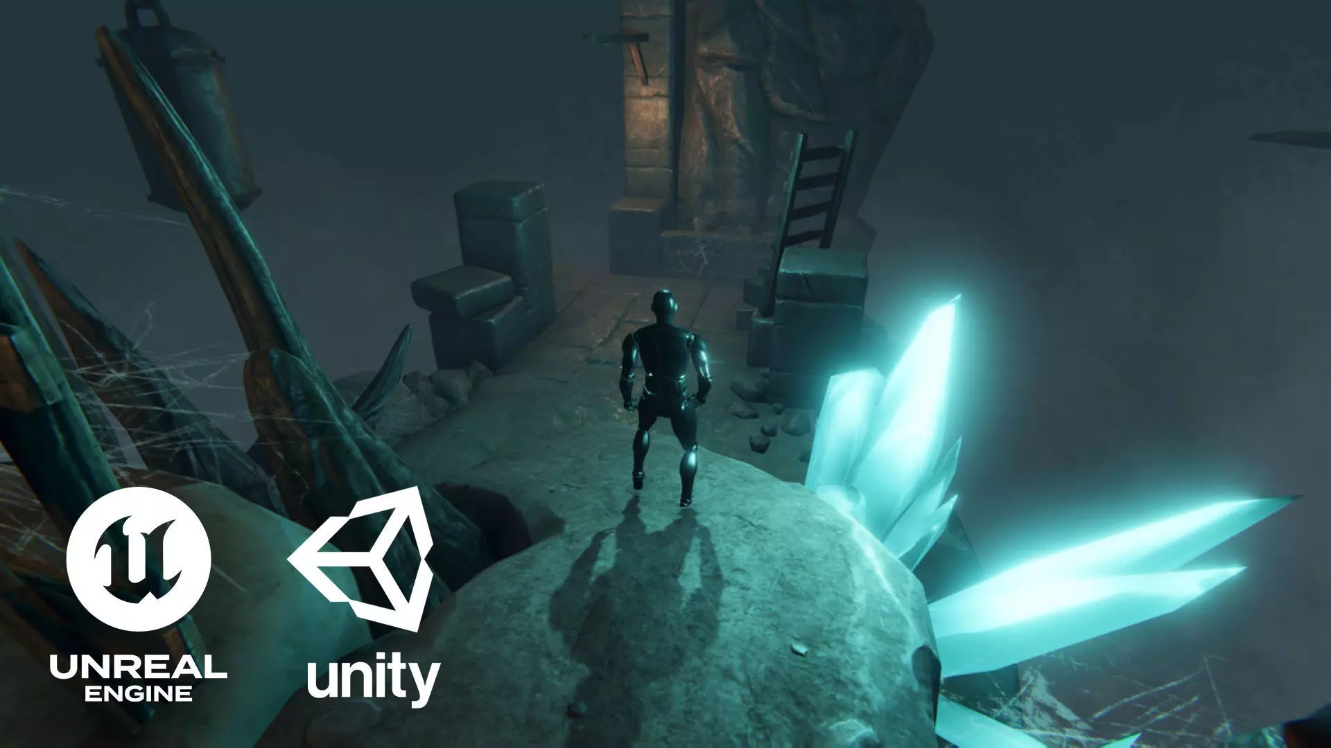Top Down Cave Environment Pack Unity Unreal Engine Low-poly 3D model_0
