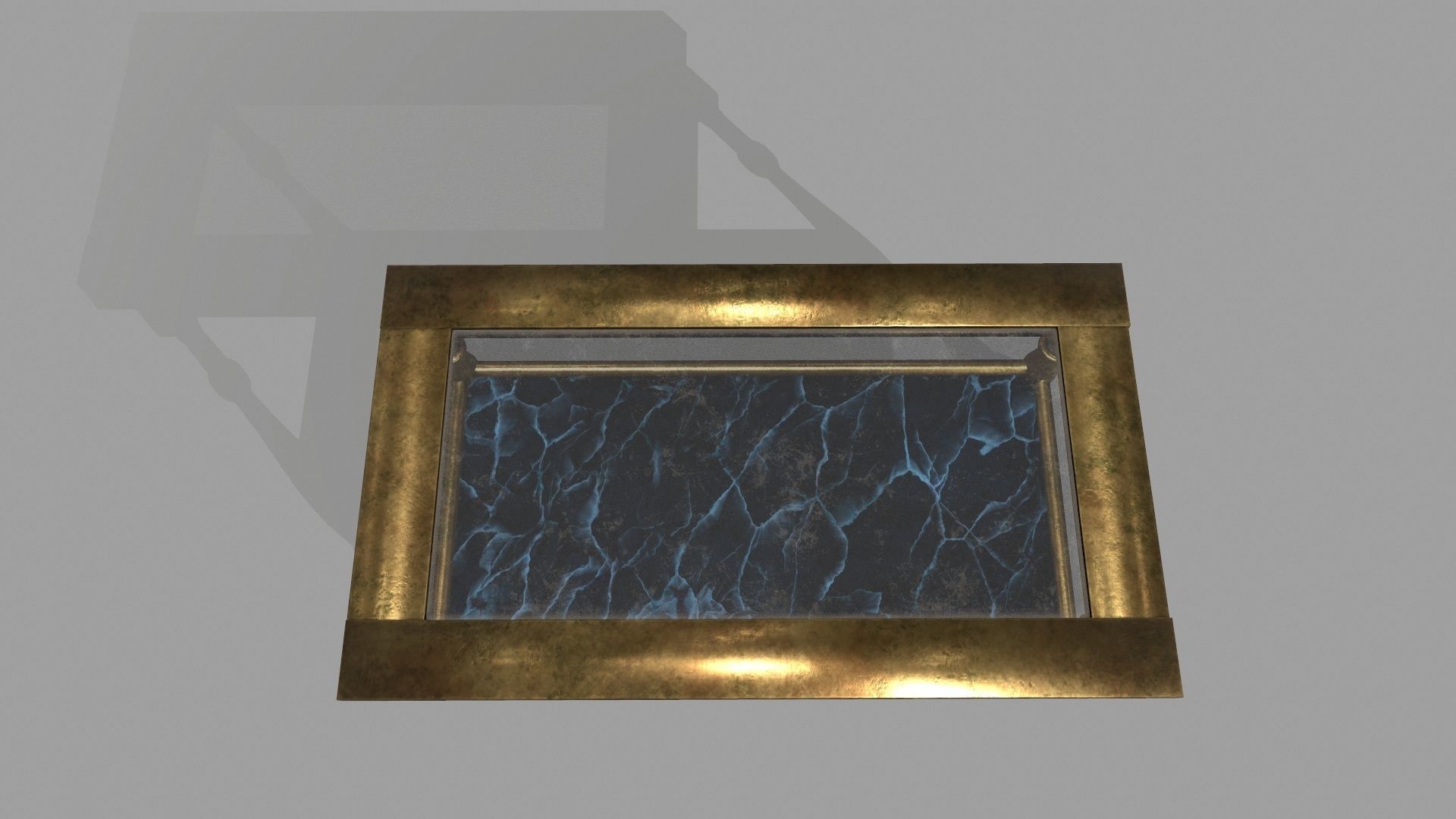 gold Tablet Low-poly 3D model_5