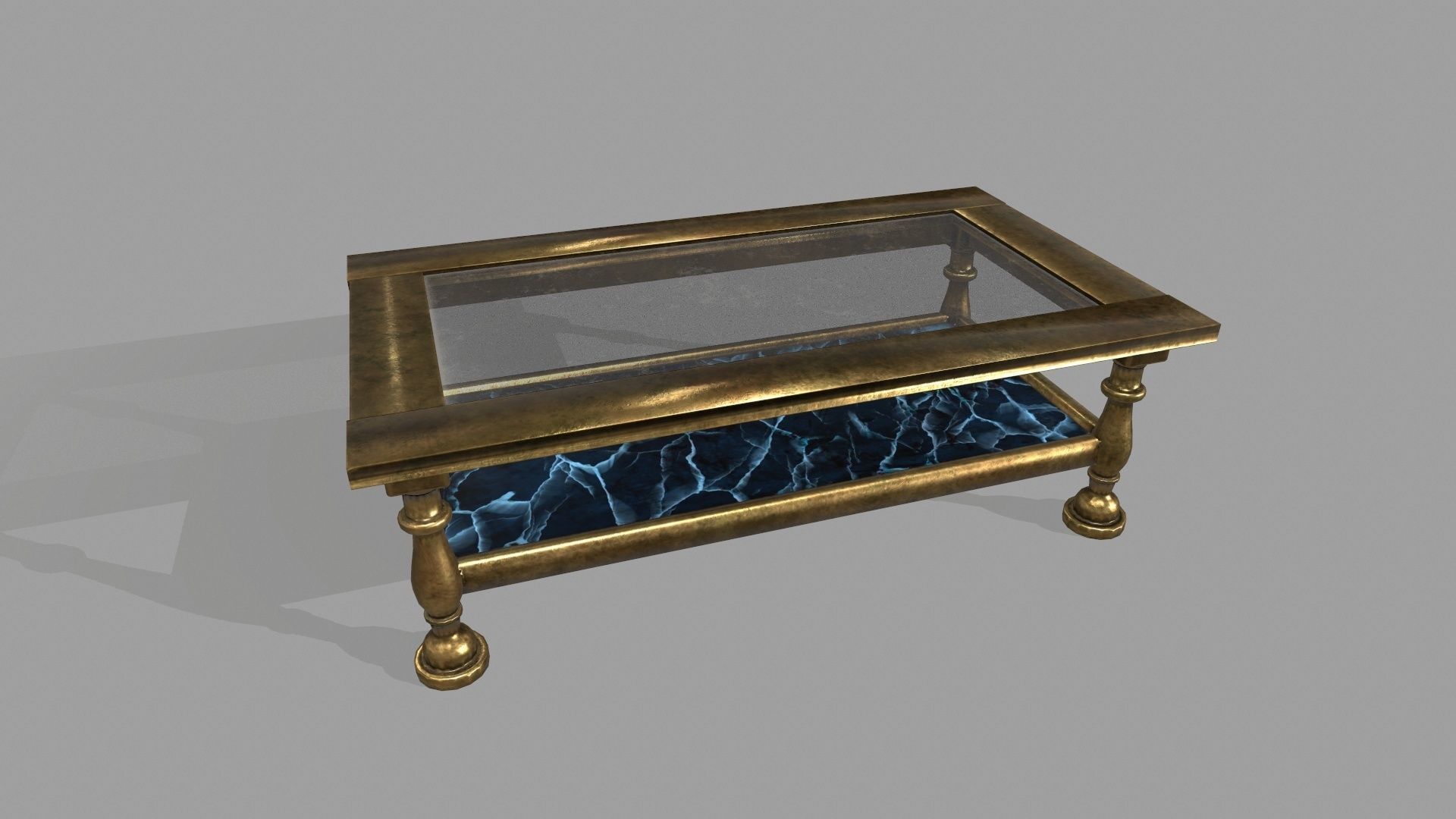 gold Tablet Low-poly 3D model_2