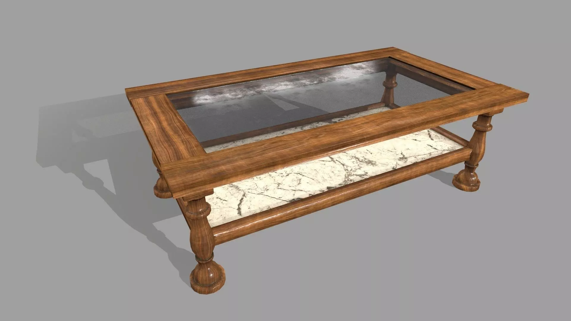 Wood Tablet Low-poly 3D model