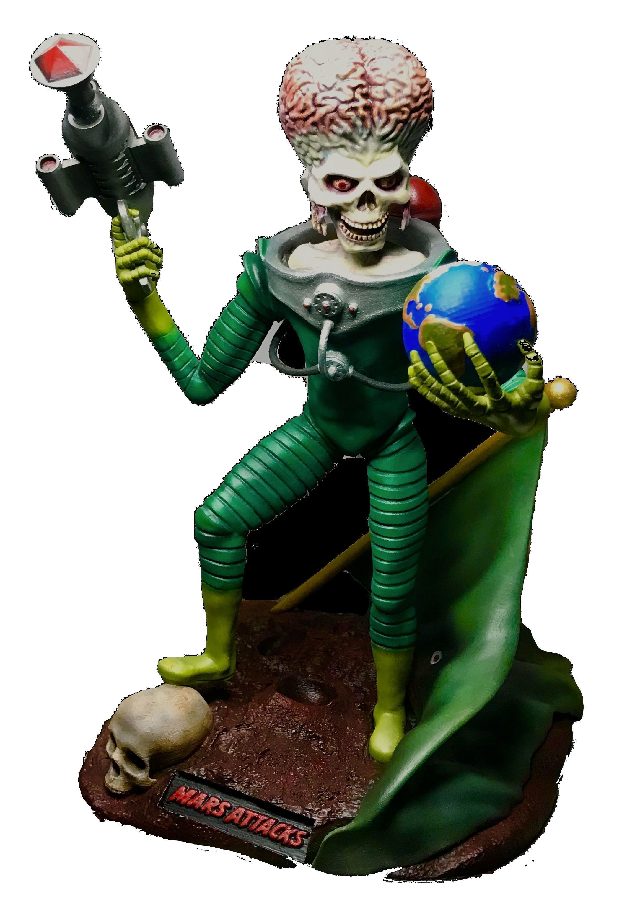 Mars Attacks Diorama 3D print model_1