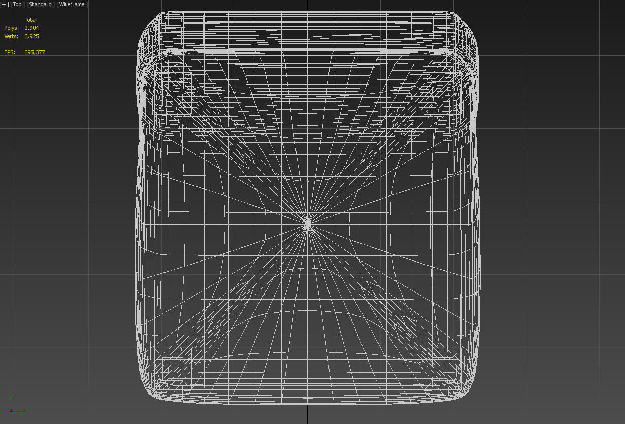 Padded dining room chair 3D model_12