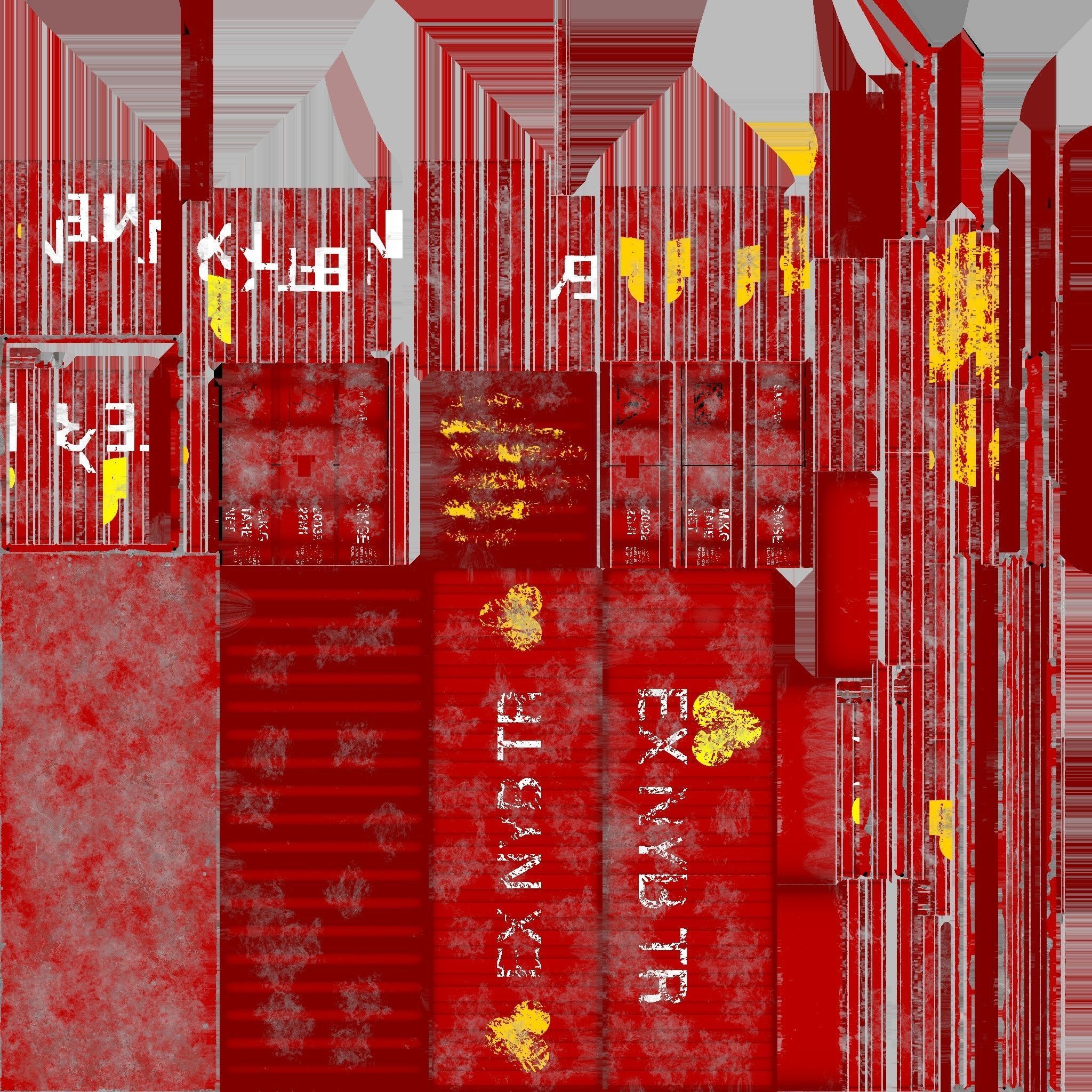 3D CARGO CONTAINER Low-poly 3D model_4