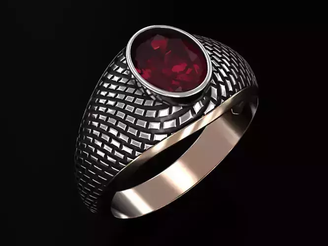 A stylish ring with a strict design 410