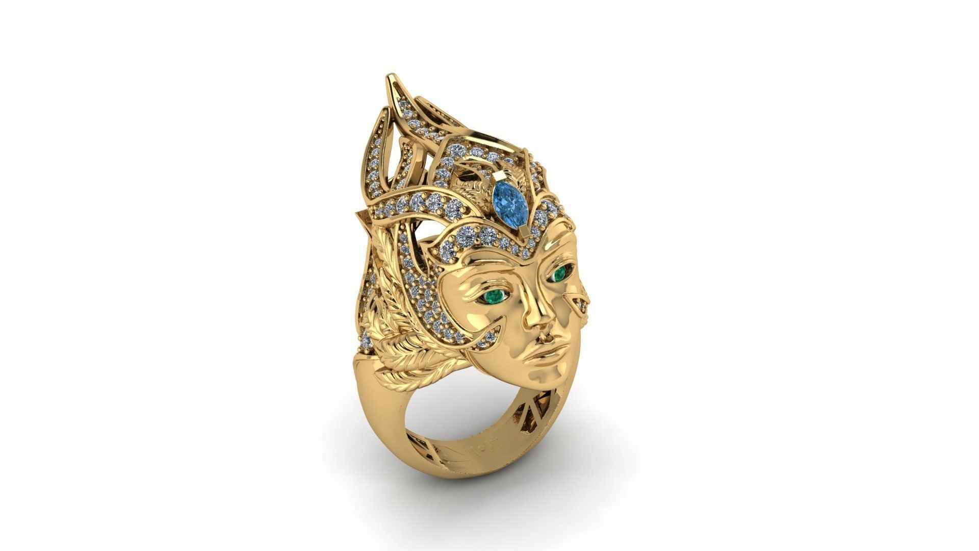 Cleopatra Rings 3D print model_2