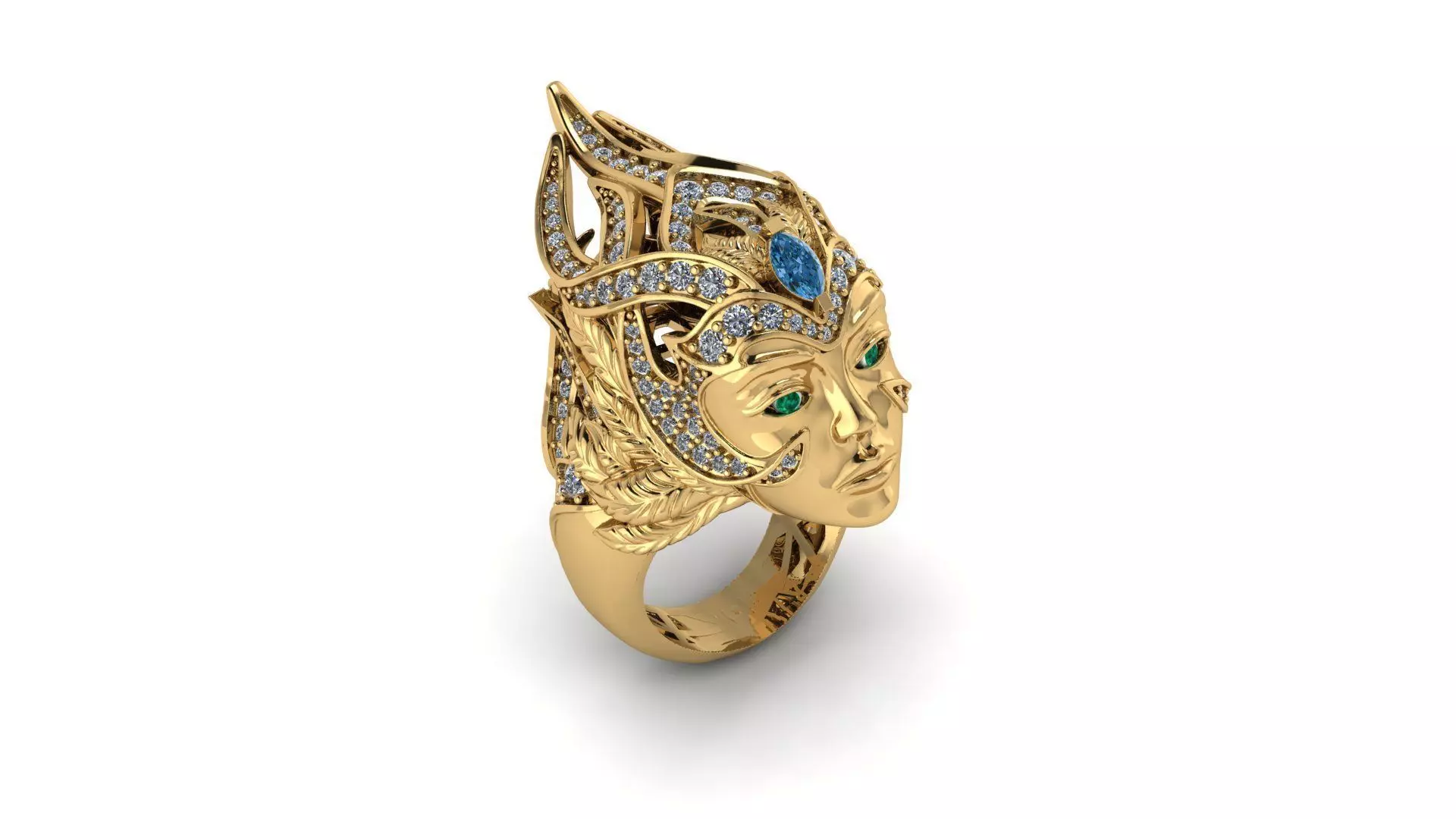 Cleopatra Rings 3D print model_0