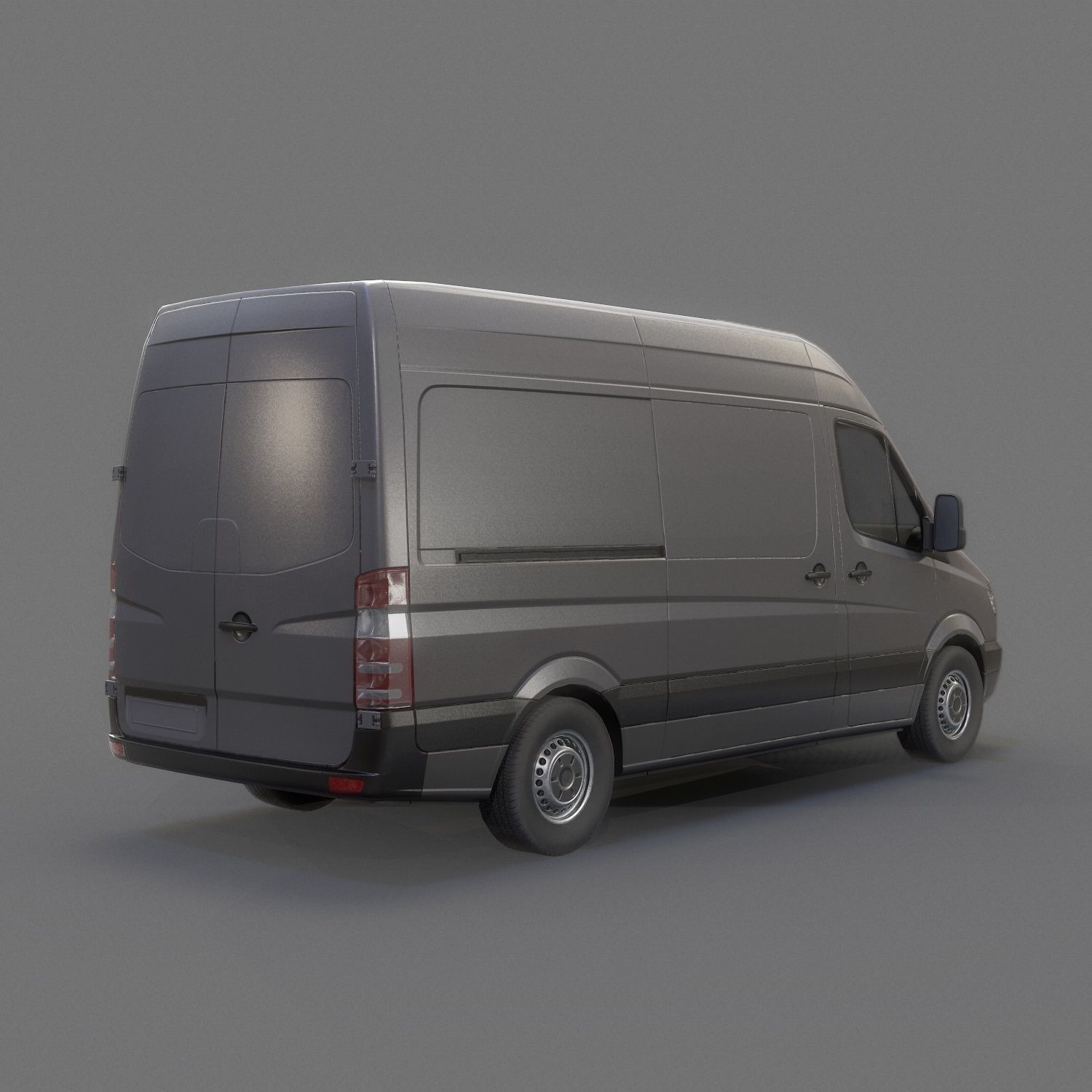Delivery Van Low Poly Low-poly 3D model_5