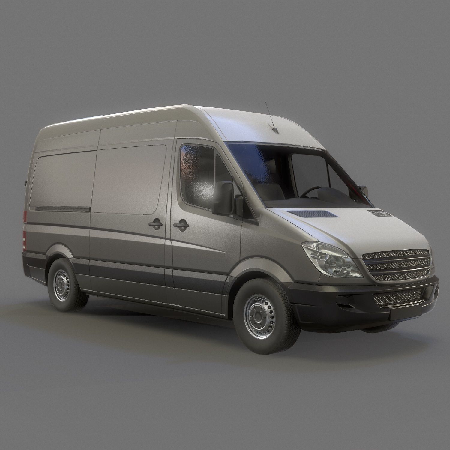Delivery Van Low Poly Low-poly 3D model_3