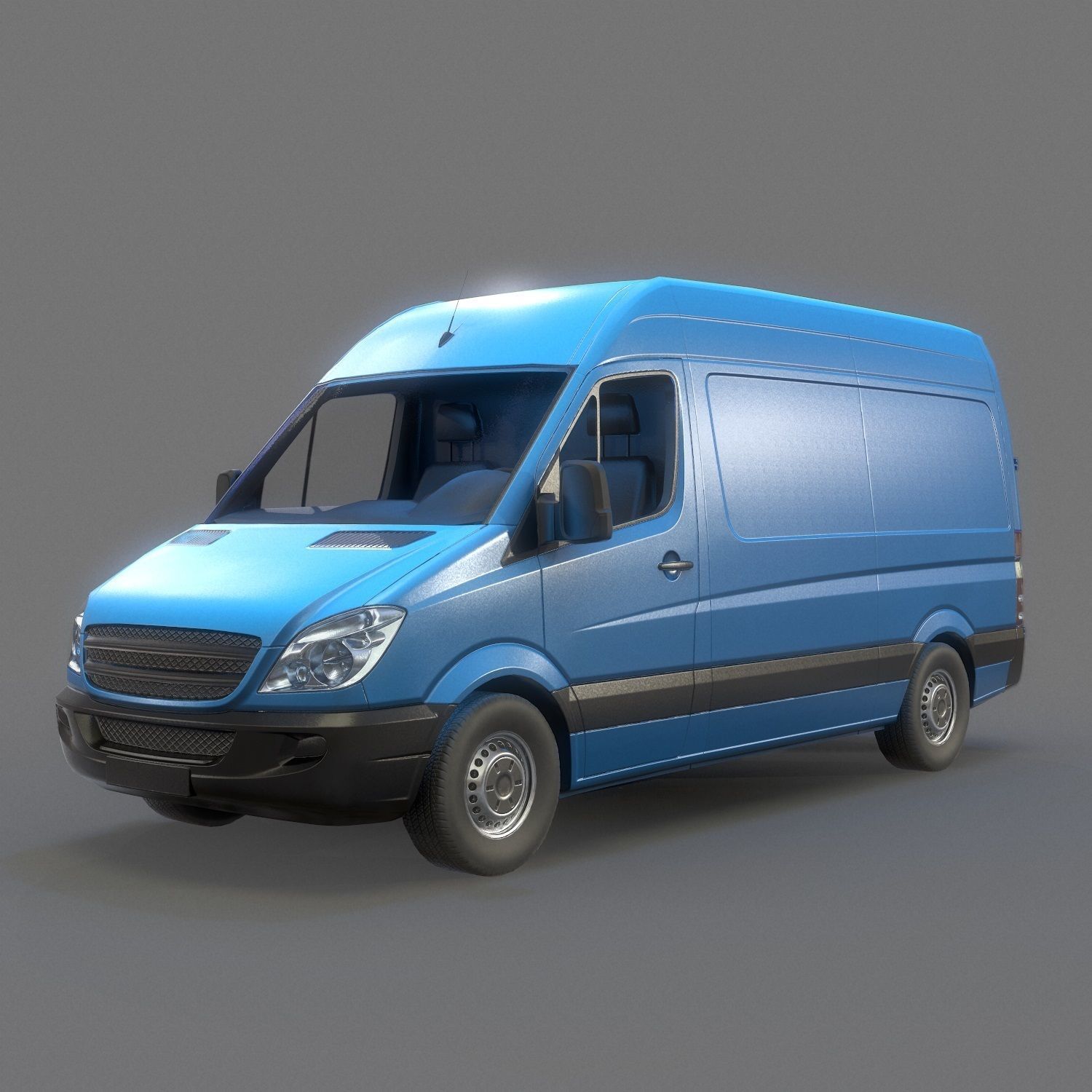 Delivery Van Low Poly Low-poly 3D model_18