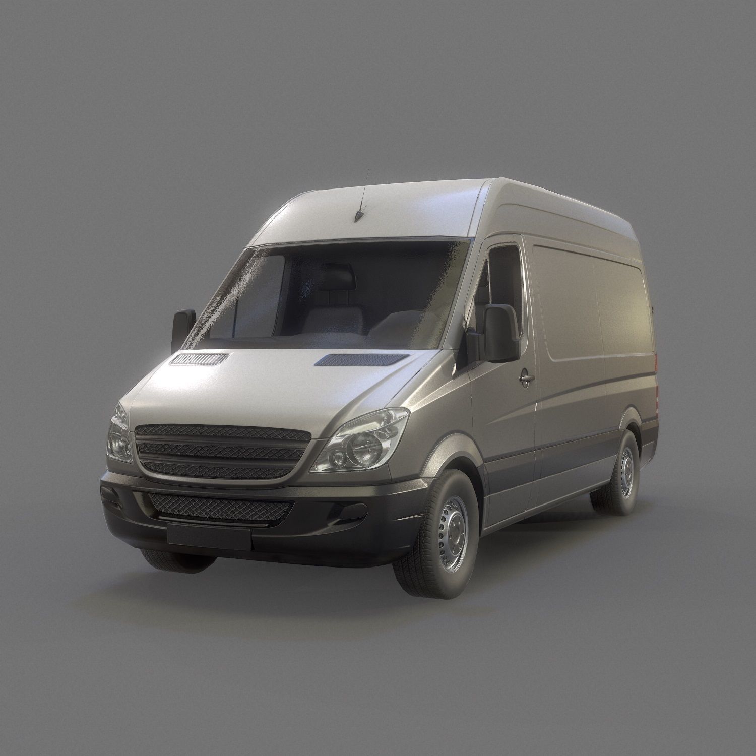 Delivery Van Low Poly Low-poly 3D model_1