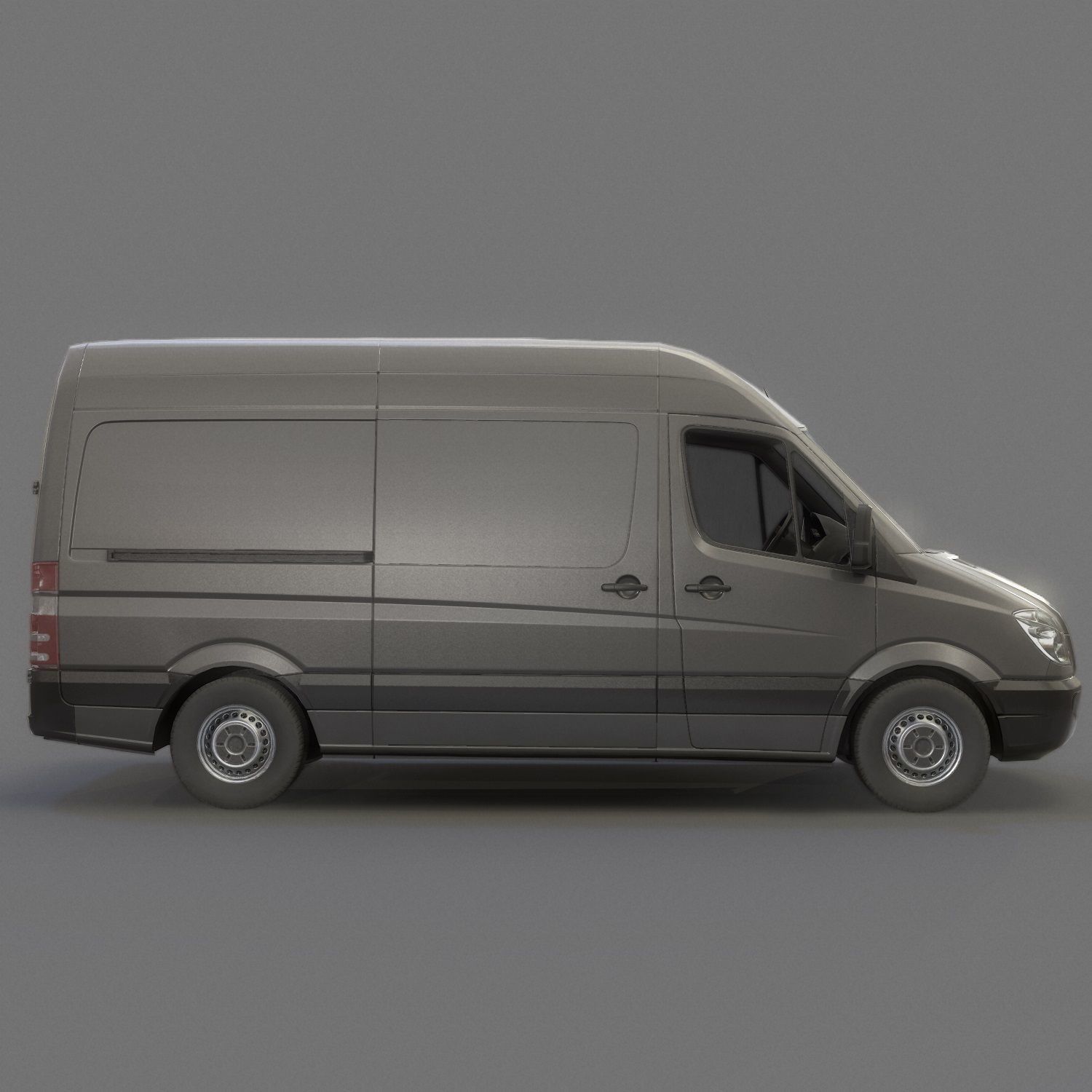 Delivery Van Low Poly Low-poly 3D model_2