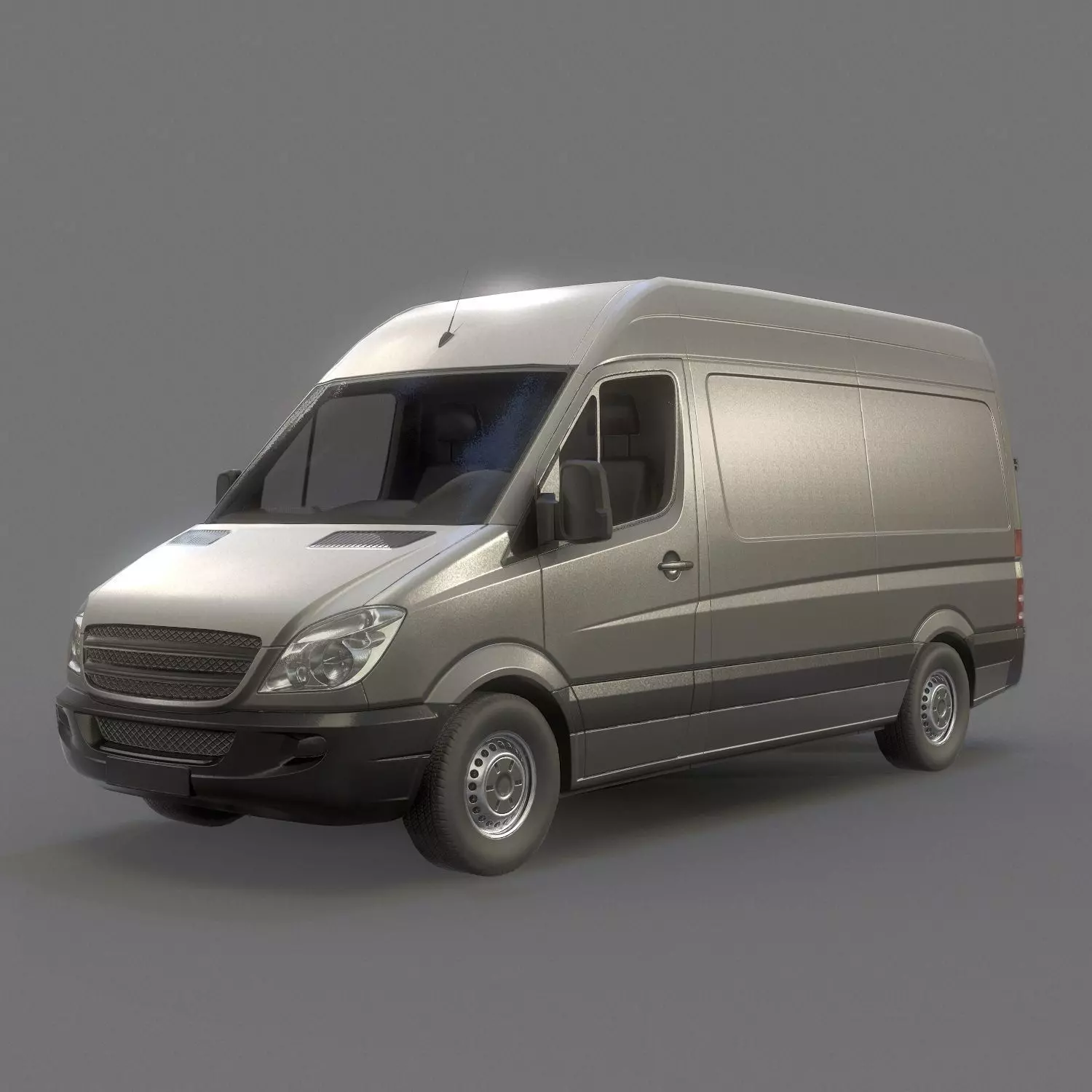Delivery Van Low Poly Low-poly 3D model_0