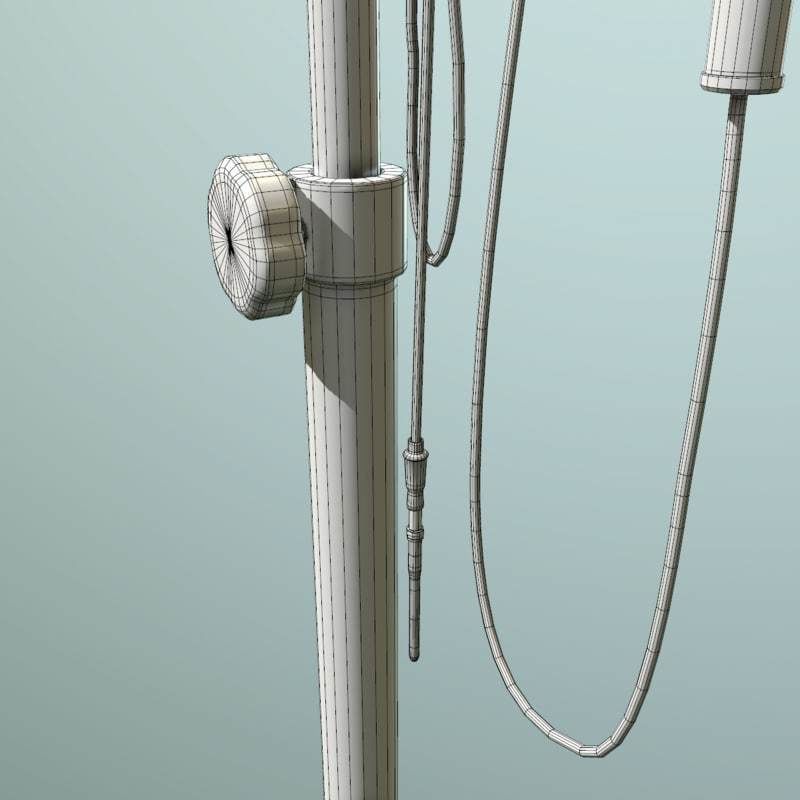iv pole with bloodbag Low-poly 3D model_15