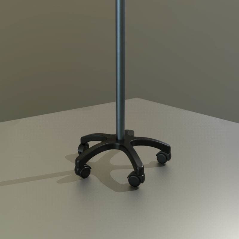 iv pole with bloodbag Low-poly 3D model_9