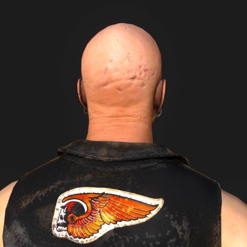 Low Poly Male Character Low-poly 3D model_16