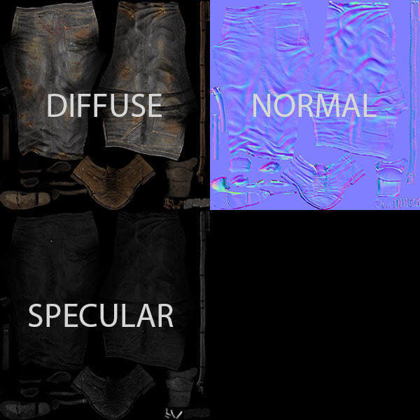 Low Poly Male Character Low-poly 3D model_8