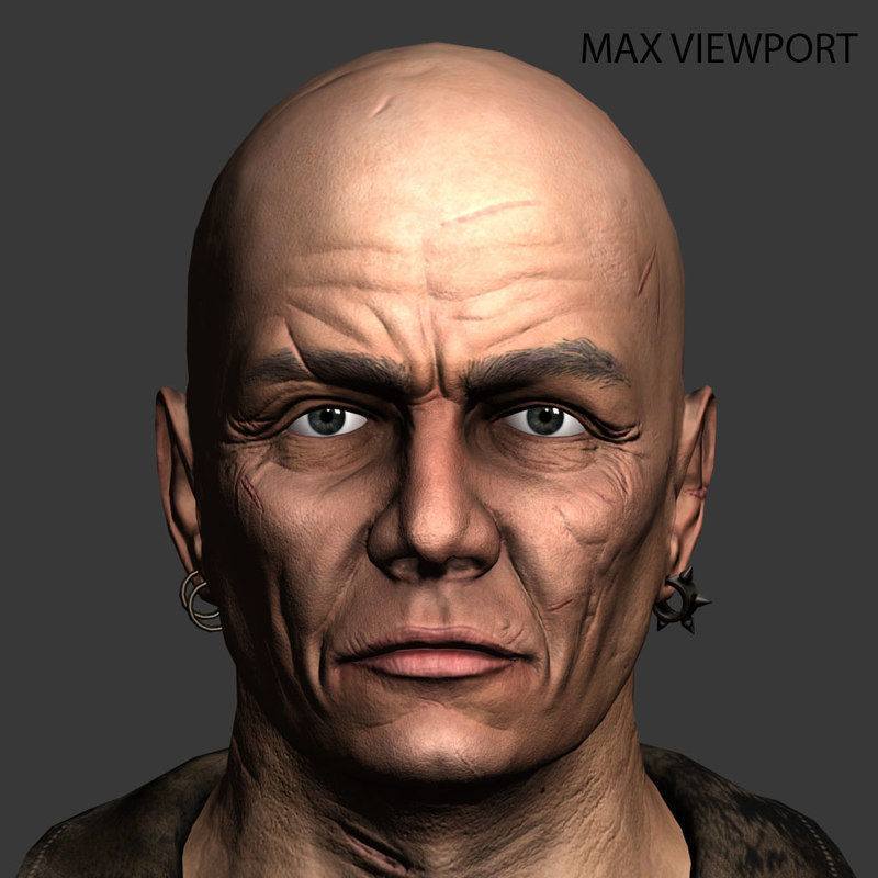 Low Poly Male Character Low-poly 3D model_5