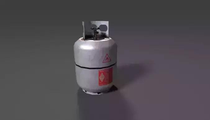 3D EXPLOSIVE CYLINDER GAME READY