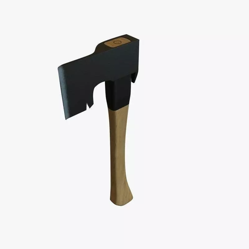 Carpenter Axe Low-poly 3D model