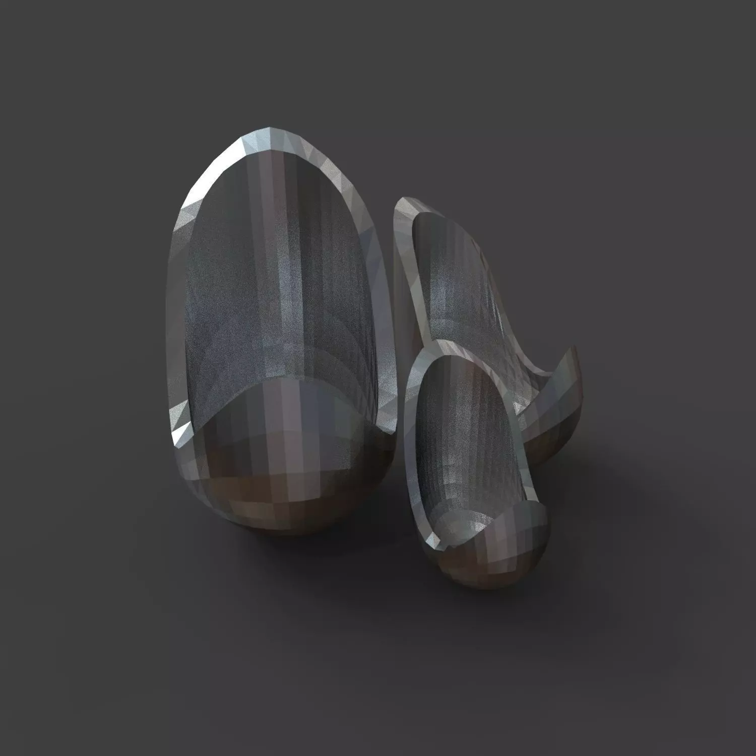 ABSTRACT three metal bowls Free 3D print model