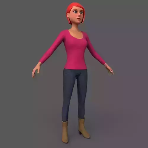 Cartoony Female Character