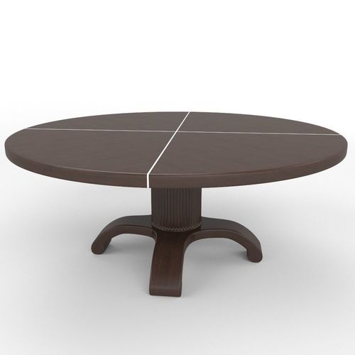 Luca chair and table 3D model 4