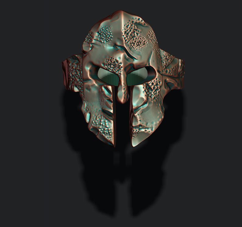 helmet ring 3D print model_8