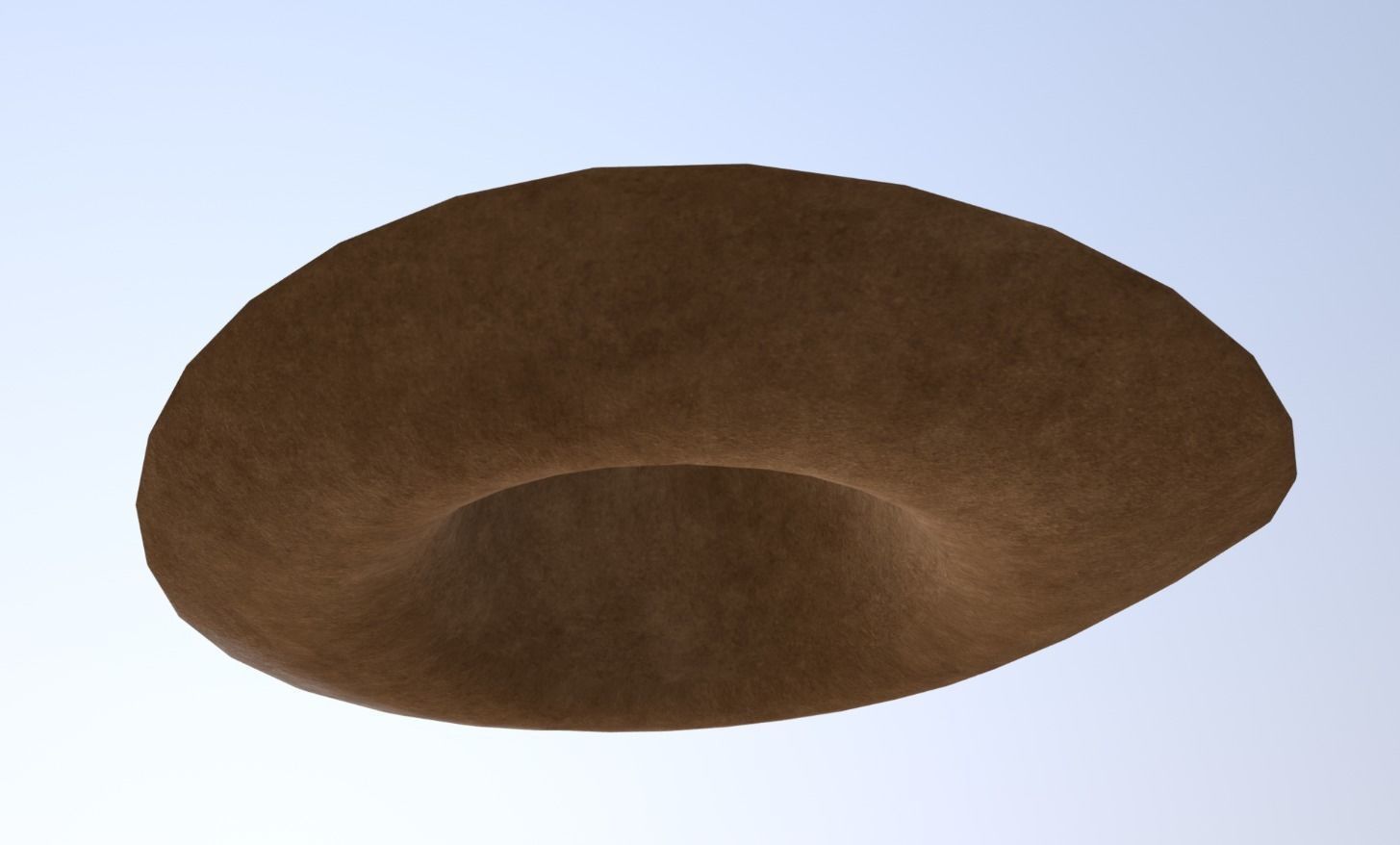 Cowboy Hat Low-poly 3D model_6