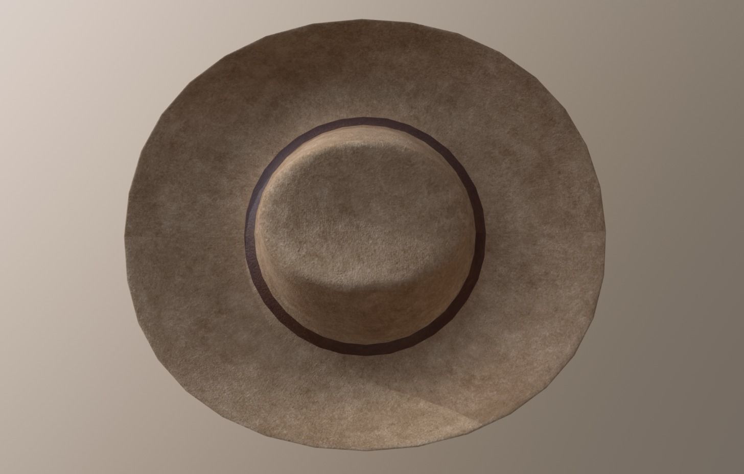 Cowboy Hat Low-poly 3D model_9