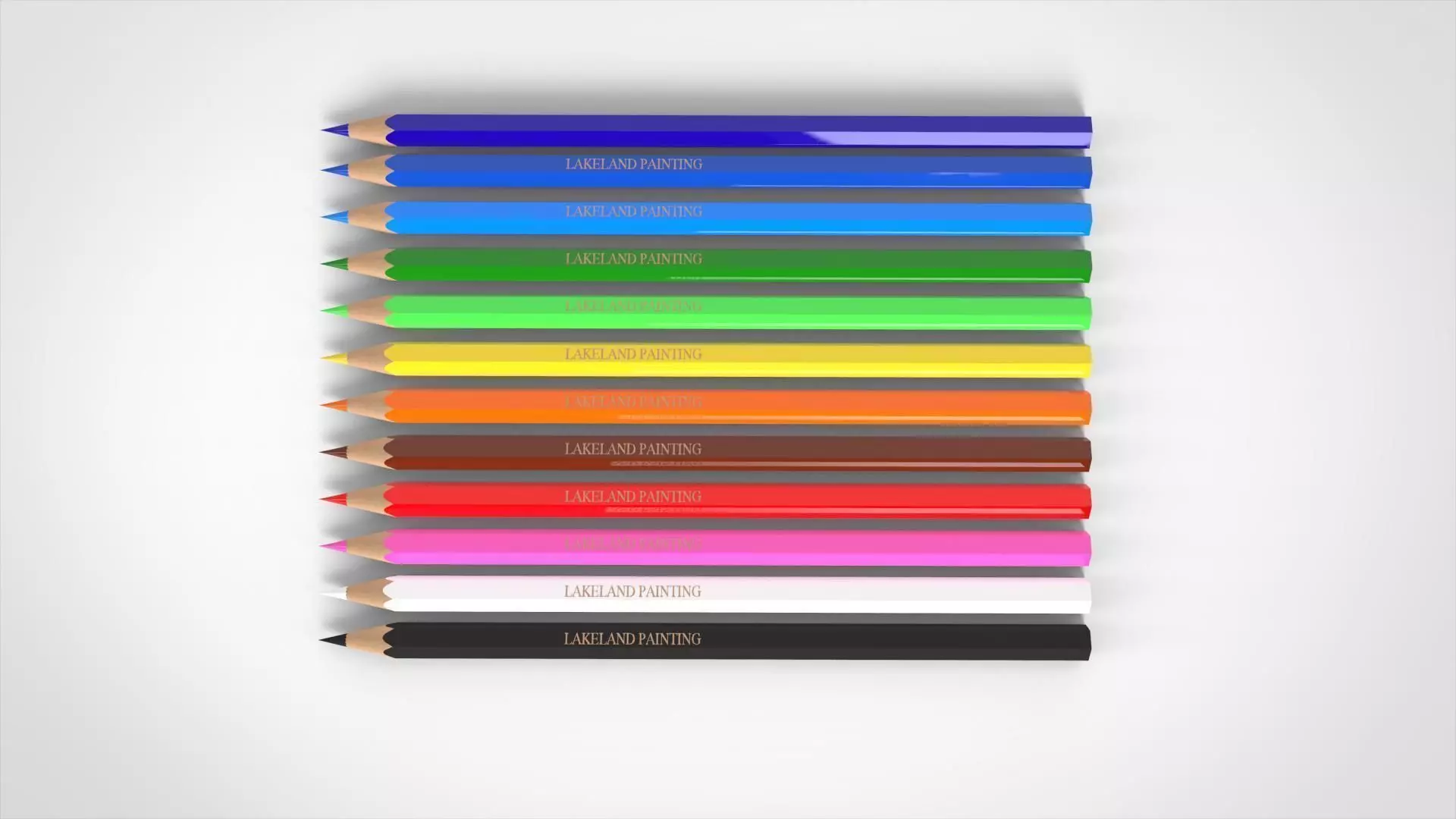 Colored Pencils 3D model_0
