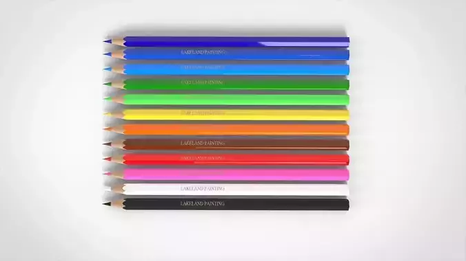 Colored Pencils 3D model
